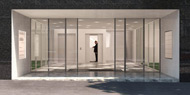 Visualisierung Architektur Eingangssituation Holbeinstrasse Zuerich 2008